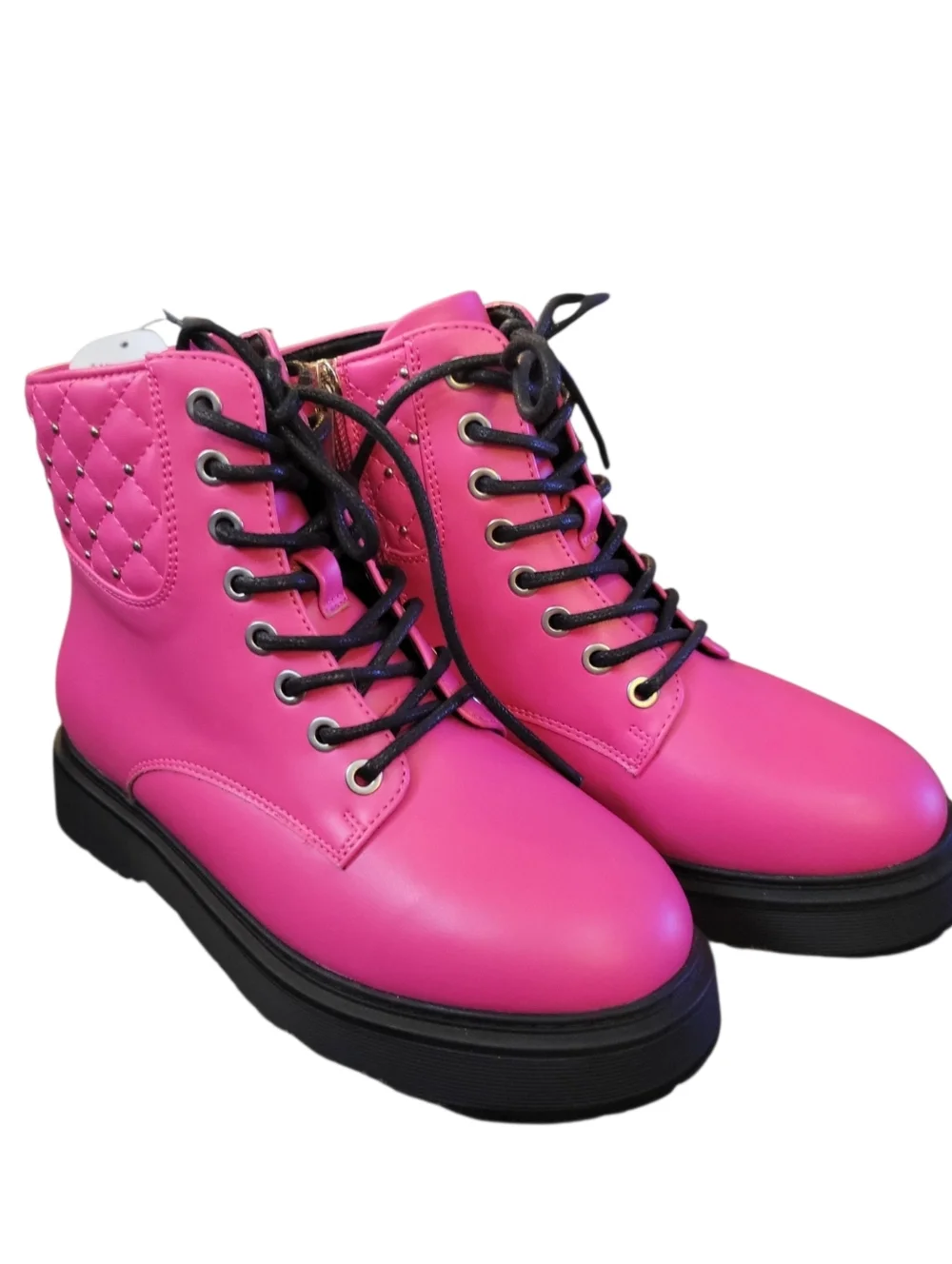 Sonoma Boots Hot Pink Waffle Sole Lace Ups  Girls‎ Size 2
